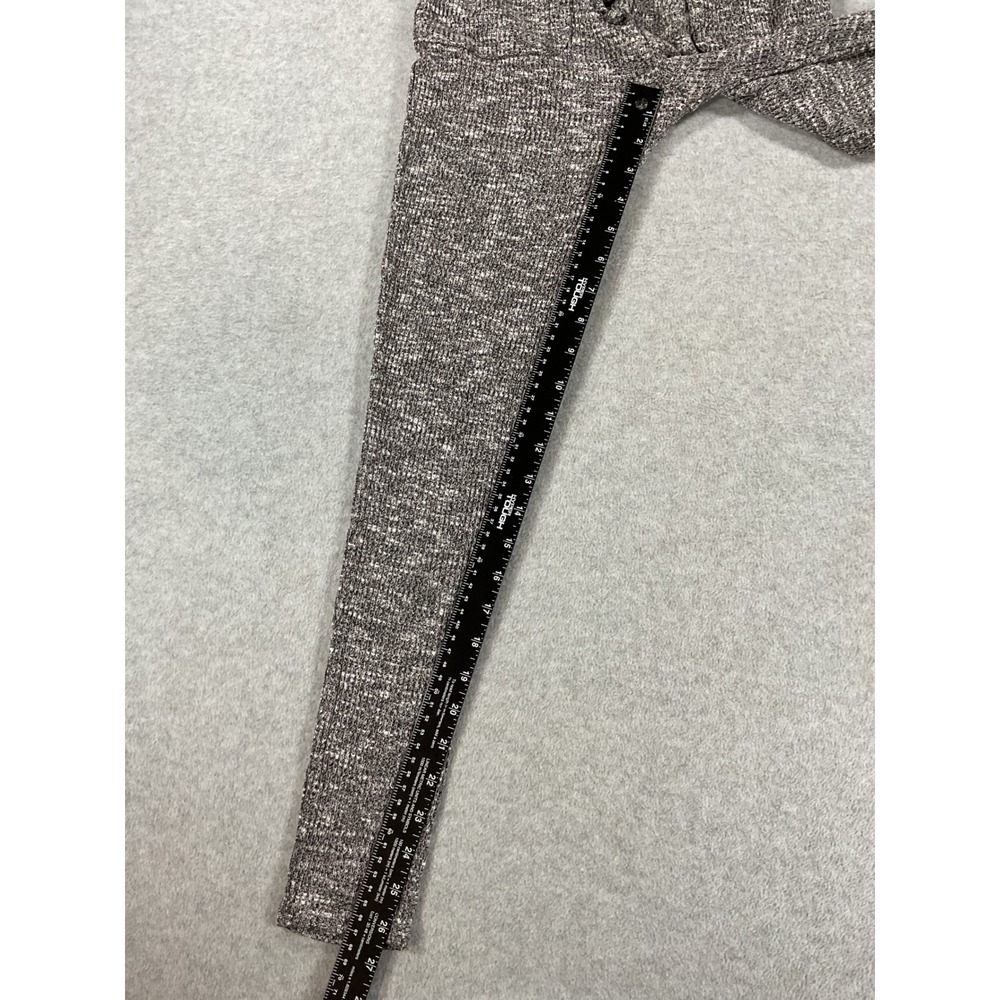 Gymshark Womens Small Charcoal Marl Ribbed Knit Lounge Joggers Gray 2659 - Picture 6 of 7
